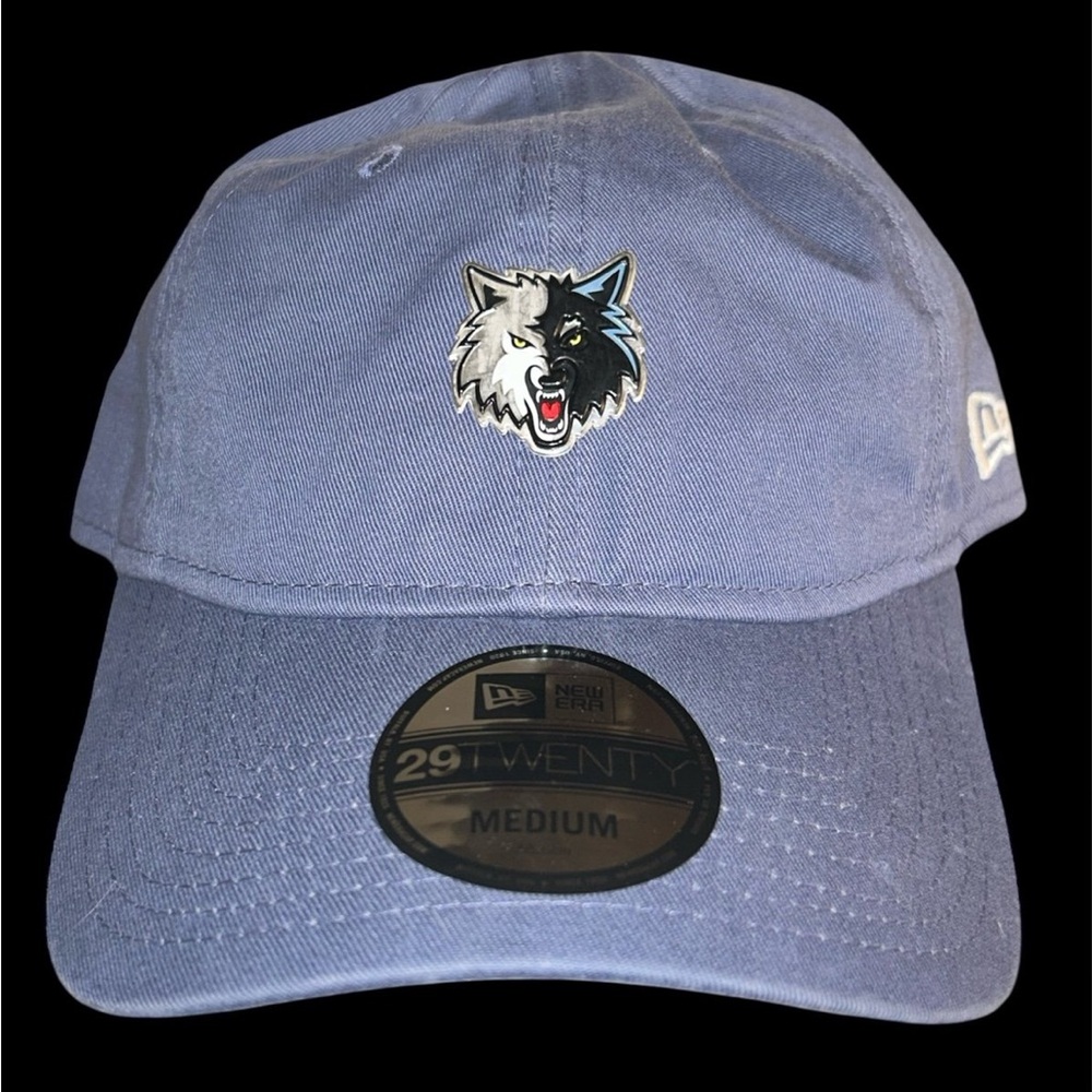 New Era 29TWENTY Minnesota Timberwolves NBA Hat - Medium - Blue/Gray Split Logo